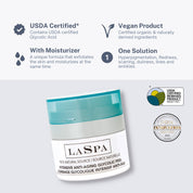 Facts about LASAP Intensive Anti-Aging Glycolic Peel: USDA Certified, Vegan product, With moisturizer, one solution. 